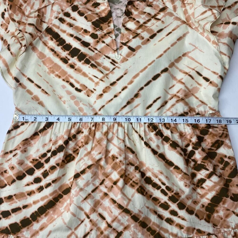 MARIE OLIVER Sema Dress Ruffle Crosshatch Size 8 - Picture 6 of 7